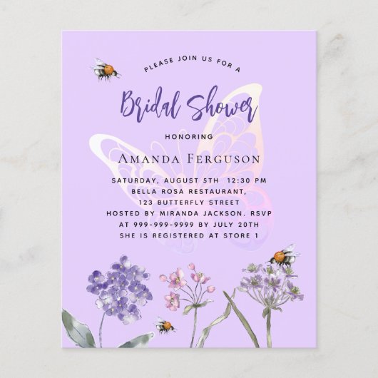 budgetuitnodiging voor vrijgezellenfeest met gewel flyer (Voorkant)