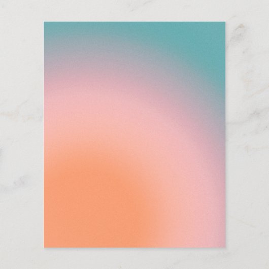 Budgetverloop Blauwgroen roze Abstract huwelijk ui (Achterkant)