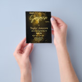 Budgetverrassing Uitnodiging QR rsvp Flyer (Hand)