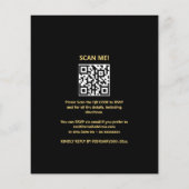 Budgetverrassing Uitnodiging QR rsvp Flyer (Achterkant)