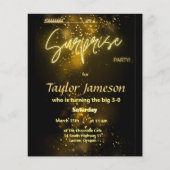 Budgetverrassing Uitnodiging QR rsvp Flyer (Voorkant)