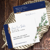 Budgetvriendelijk ⚓ Nautisch Save Our Date Aankondigingskaart