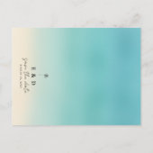 Budgetvriendelijk🌊 Strandbruiloft Save The Date K Briefkaart (Achterkant)