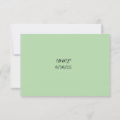 Budgetvriendelijke bloemencode QR Code RSVP-kaart RSVP Kaartje (Achterkant)