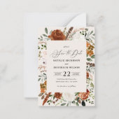 budgetvriendelijke , moderne bruiloft met behoud v notitiekaartje (Voorkant)