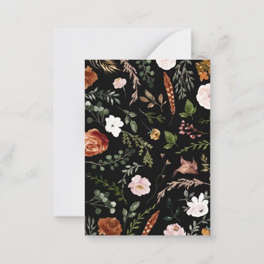 budgetvriendelijke , moderne bruiloft met behoud v notitiekaartje (Achterkant)