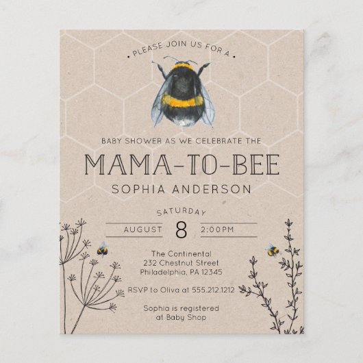 Budgetvriendelijke uitnodiging tot het indienen va (Voorkant)