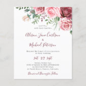 Budgetvriendelijke uitnodiging voor het bruiloft v (Voorkant)