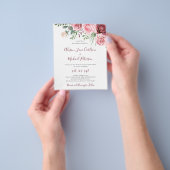 Budgetvriendelijke uitnodiging voor het bruiloft v flyer (Hand)