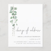 Budgetwijziging Elegant Eucalyptus Script-adres (Voorkant)