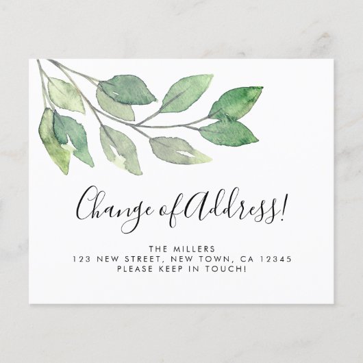 Budgetwijziging van Kaart voor kennisgeving van ad (Voorkant)