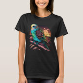 Budgie Beach Budgerigar Parakeet Bird Summer  2 T-shirt (Voorkant)