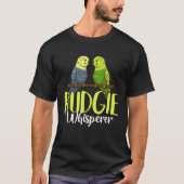 Budgie Bird Budgerigar Parakeet Cage T-shirt (Voorkant)