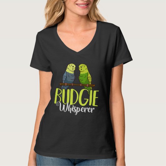 Budgie Bird Budgerigar Parakeet Cage T-shirt (Voorkant)