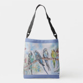Budgie Bird Crossbody Bag Crossbody Tas (Achterkant)