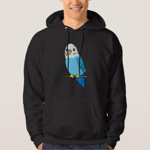 Budgie Bird Parakeet Cute Parakeet Blue Hoodie