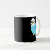 Budgie Bird Parakeet Cute Parakeet Blue Koffiemok (Voorkant rechts)