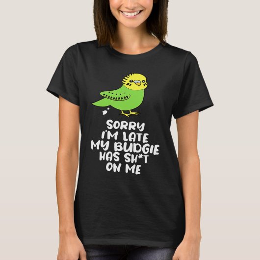 Budgie Bird Parakeet For Budgerigar Owner  8 T-shirt (Voorkant)