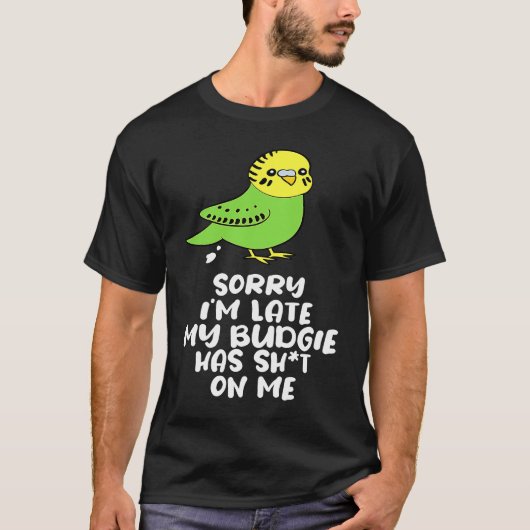 Budgie Bird Parakeet For Budgerigar Owner  8 T-shirt (Voorkant)