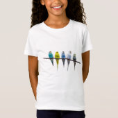 Budgie Birds T-shirt (Voorkant)