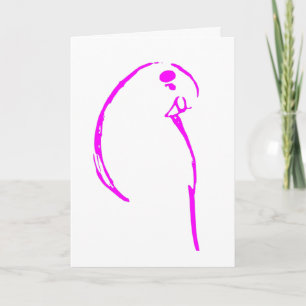 Budgie Birthday Card Kaart
