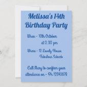 Budgie Blue Bird Verjaardag Meisjes Red Rose Bloem Kaart (Achterkant)