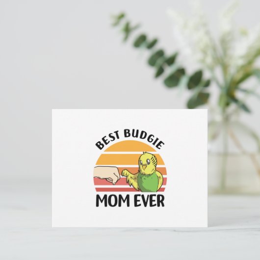 budgie briefkaart (Staand voorkant)