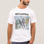 Budgie Budgerigar Bird in Australia T Shirt (Voorkant)