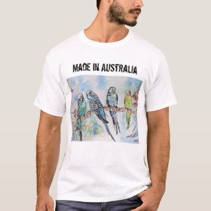 Budgie Budgerigar Bird in Australia T Shirt