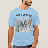 Budgie Budgerigar Bird in Melbourne T Shirt (Voorkant)