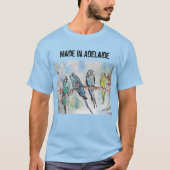 Budgie Budgerigar Bird made in Adelaide T Shirt (Voorkant)