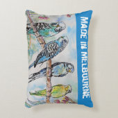 Budgie Budgerigar Bird Made In Melbourne Birds Accent Kussen (Voorkant(Verticaal))