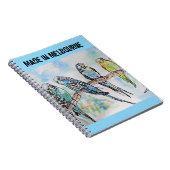 Budgie Budgerigar Bird Made In Melbourne Birds Notitieboek (Rechterzijde)