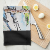 Budgie Budgerigar Bird Made In Melbourne Birds Theedoek (Quarter Fold)