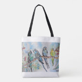 Budgie Budgerigar Bird Made In Melbourne Birds Tote Bag (Achterkant)