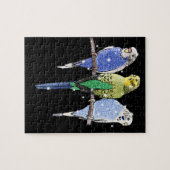 Budgie Budgerigar Glitter Legpuzzel (Horizontaal)