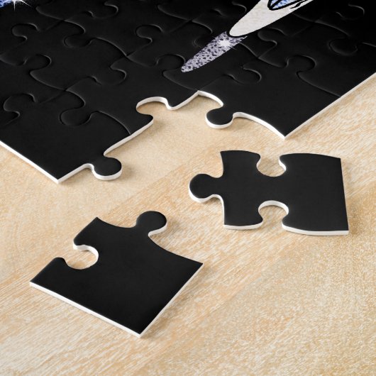 Budgie Budgerigar Glitter Legpuzzel (Zijkant)