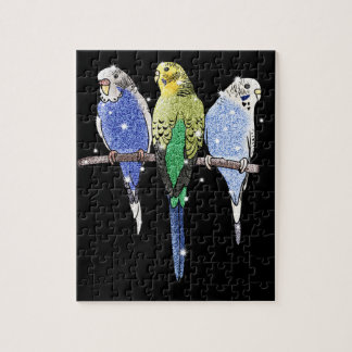 Budgie Budgerigar Glitter Legpuzzel