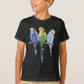 Budgie Budgerigar Glitter T-shirt (Voorkant)