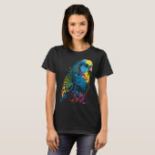 Budgie Budgerigar Parakeet Pet Bird Owner Pop  3 T-shirt (Voorkant volledig)