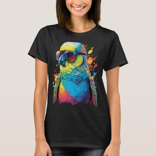 Budgie Budgerigar Parakeet Vogel 4 T-shirt (Voorkant)