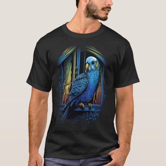 Budgie Budgerigar Parakeet Vogelwaarneming 2 T-shirt (Voorkant)