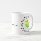 Budgie Budgerigar Paraket Parrot Pet bird custom Koffiemok (Voorkant rechts)