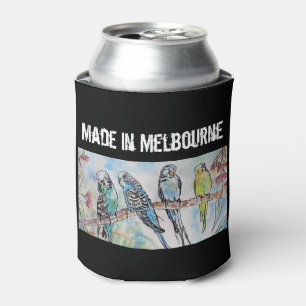 Budgie Budgerigar Vogel Gemaakt In Melbourne Vogel Blikjeskoeler