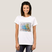 Budgie Budgerigar Vogelvogels Wildlife T Shirt (Voorkant volledig)