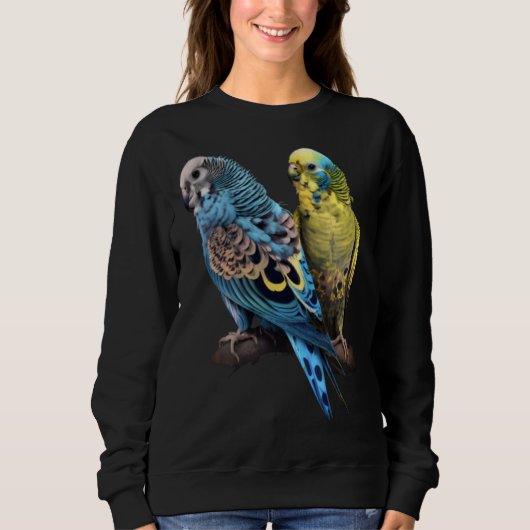 Budgie Budgies Budgerigar Parakeet Birds Birdwatch Trui (Voorkant)