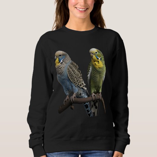 Budgie Budgies Budgerigar Parakeet Birds Birdwatch Trui (Voorkant)