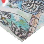 Budgie Budgies Merry Budgiemas Christmas dinner Tafelkleed (Gekanteld)