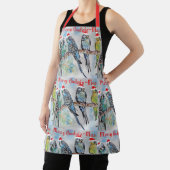 Budgie Budgies Merry Budgiemas Christmas Stocking Schort (Insitu)