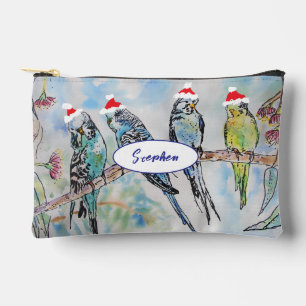 Budgie Budgies Vogel Vogels Kerstmuts Jongens Naam Etui